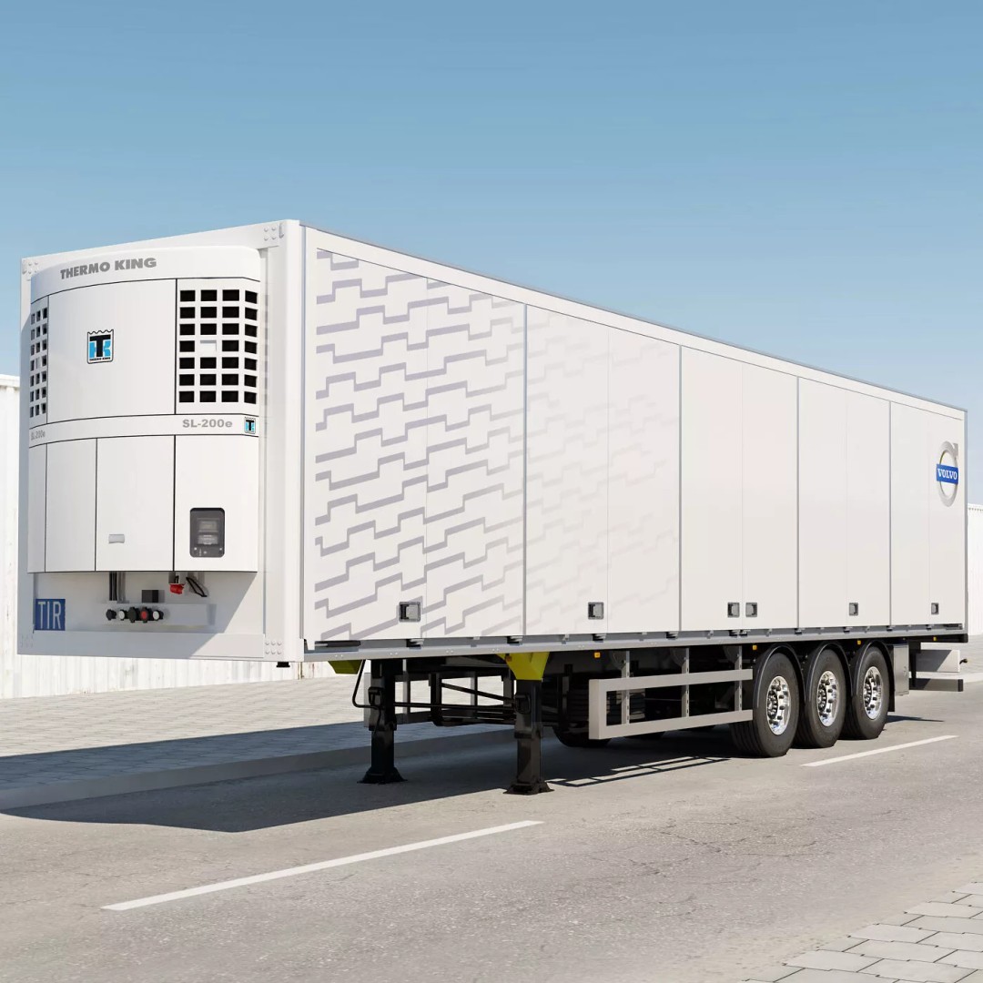 Box Semi Trailer 3D Model – Realistic Cargo Vehicle, FBX & OBJ Formats - View 3