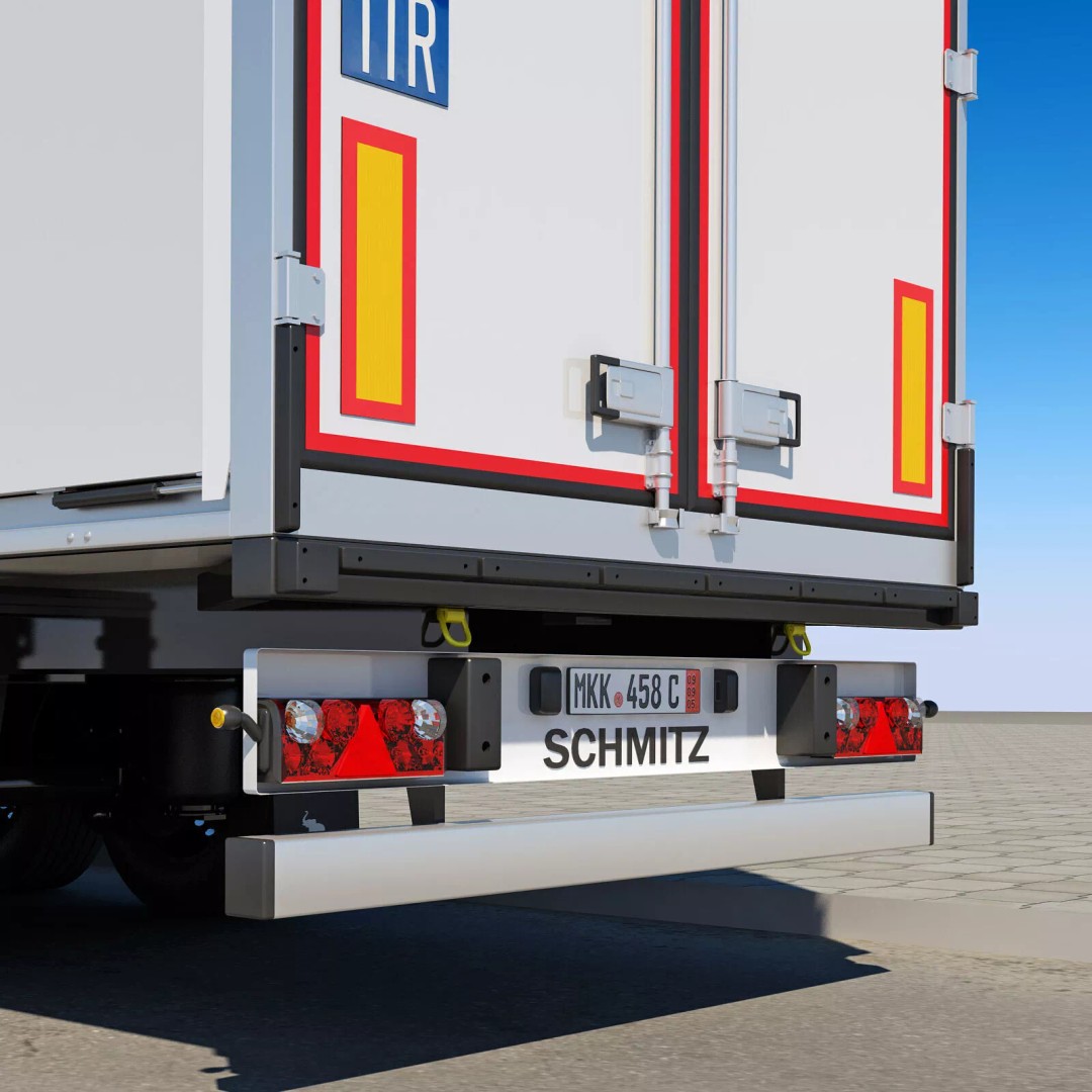 Box Semi Trailer 3D Model – Realistic Cargo Vehicle, FBX & OBJ Formats - View 8