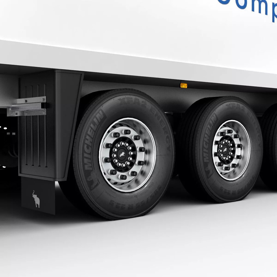 Box Semi Trailer 3D Model – Realistic Cargo Vehicle, FBX & OBJ Formats - View 9