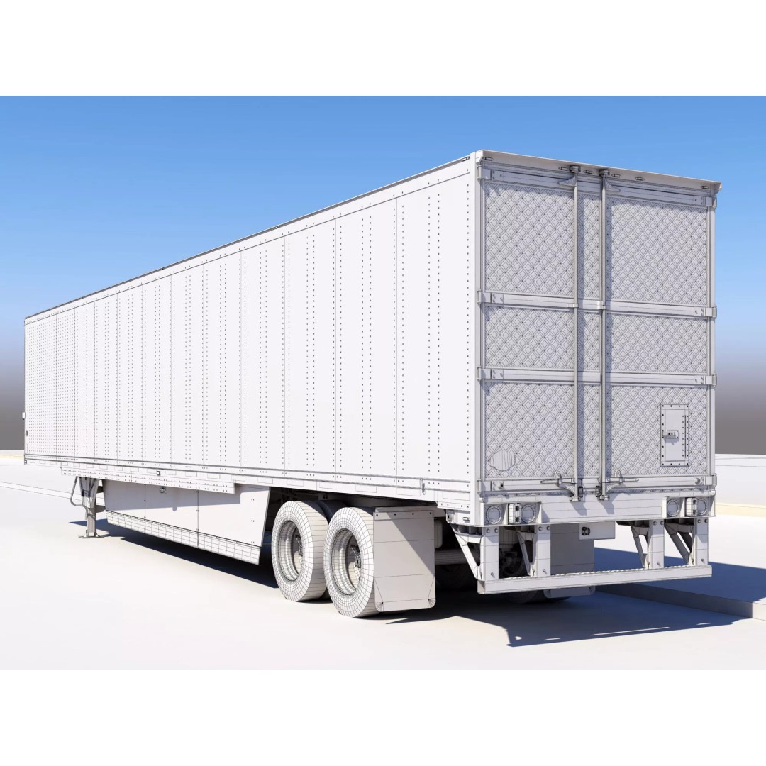 American Aero Trailer 3D Model – High Poly Vehicle Asset, FBX, OBJ - View 20