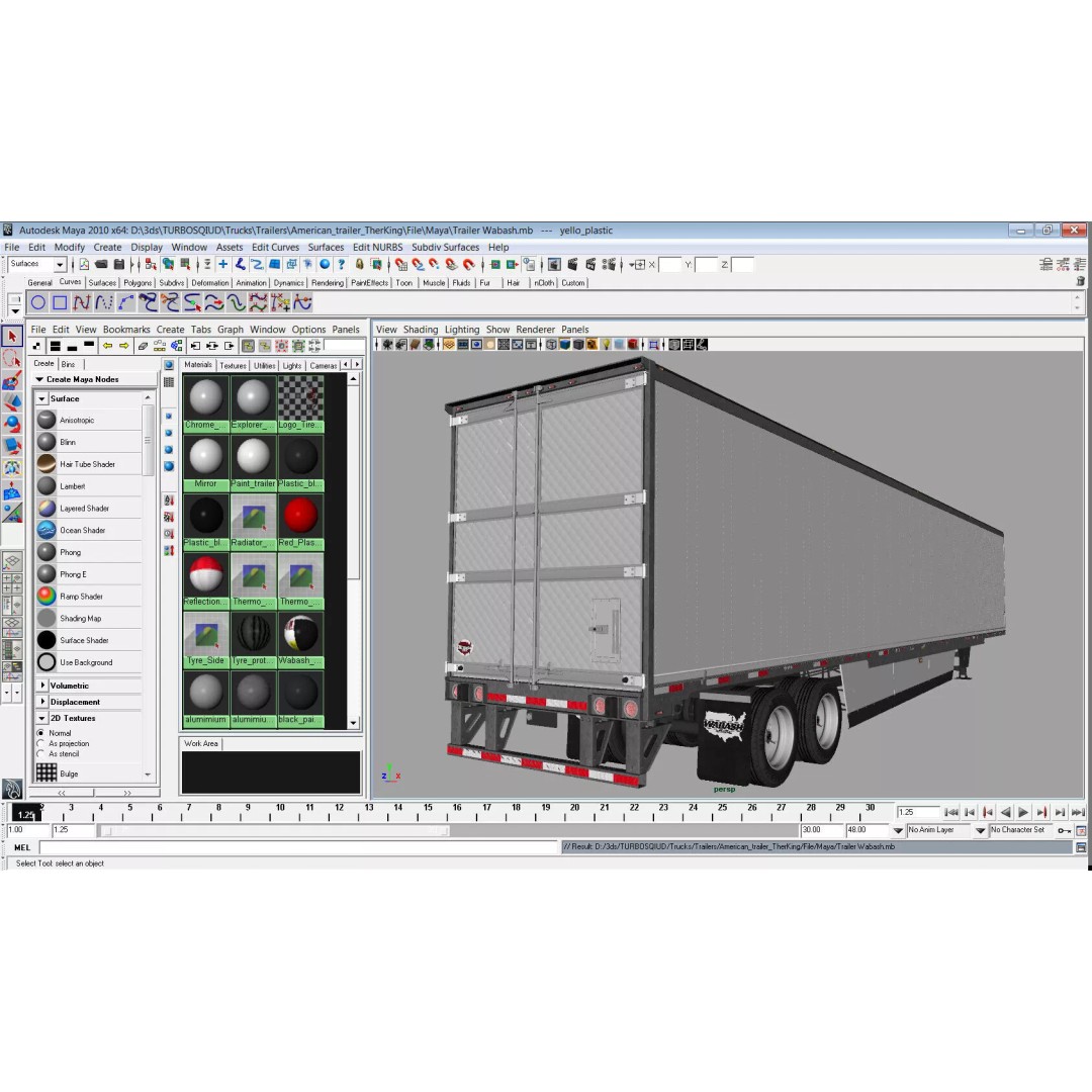 American Aero Trailer 3D Model – High Poly Vehicle Asset, FBX, OBJ - View 22