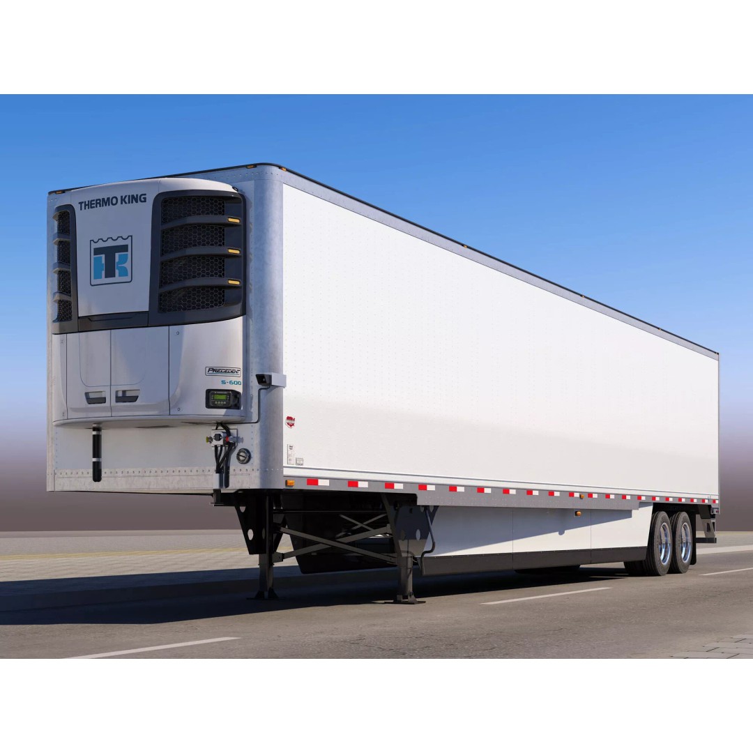 American Aero Trailer 3D Model – High Poly Vehicle Asset, FBX, OBJ - View 3