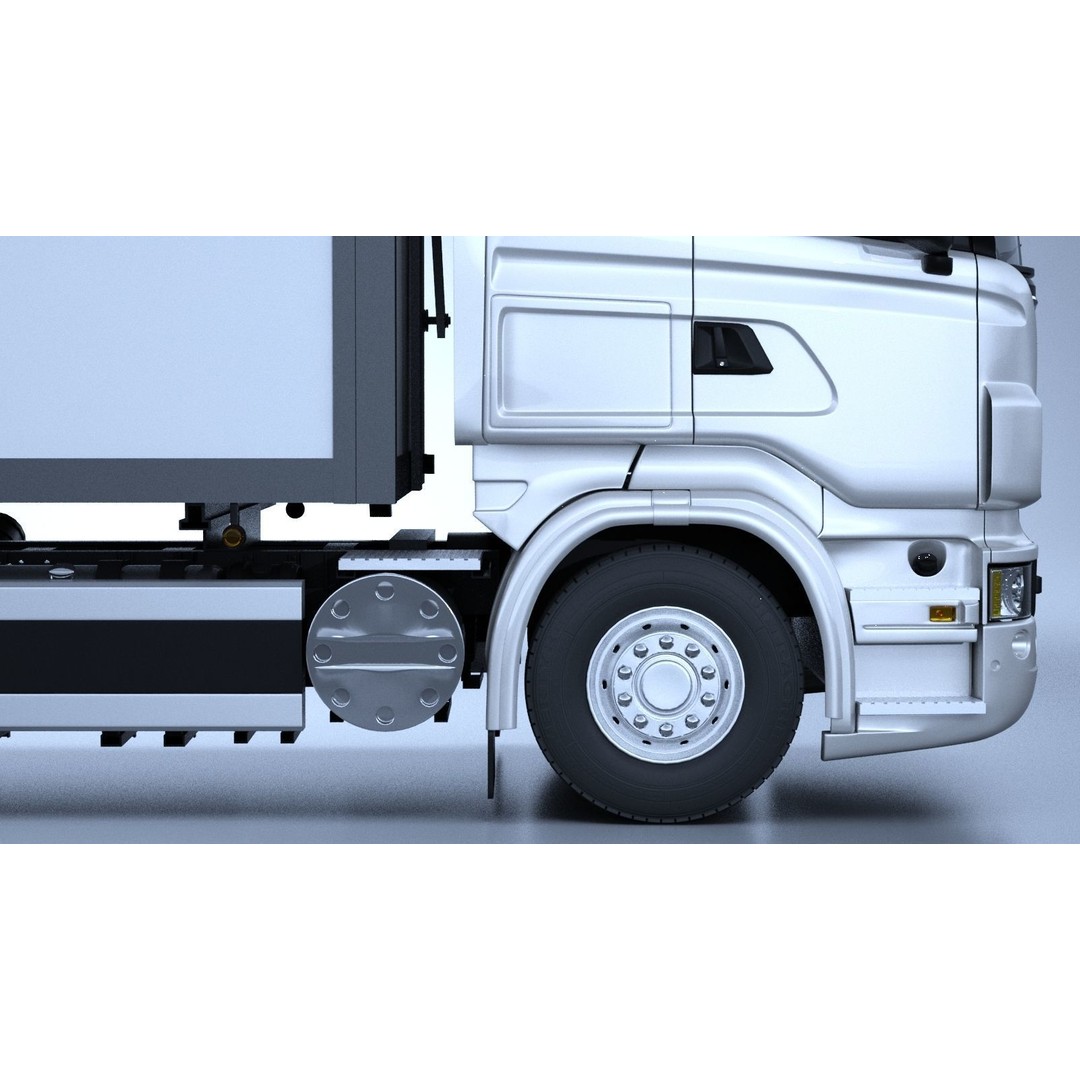 Generic Swedish Truck 3D Model – Detailed Vehicle Asset, FBX & OBJ - View 15