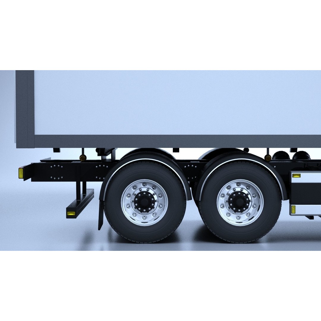 Generic Swedish Truck 3D Model – Detailed Vehicle Asset, FBX & OBJ - View 16