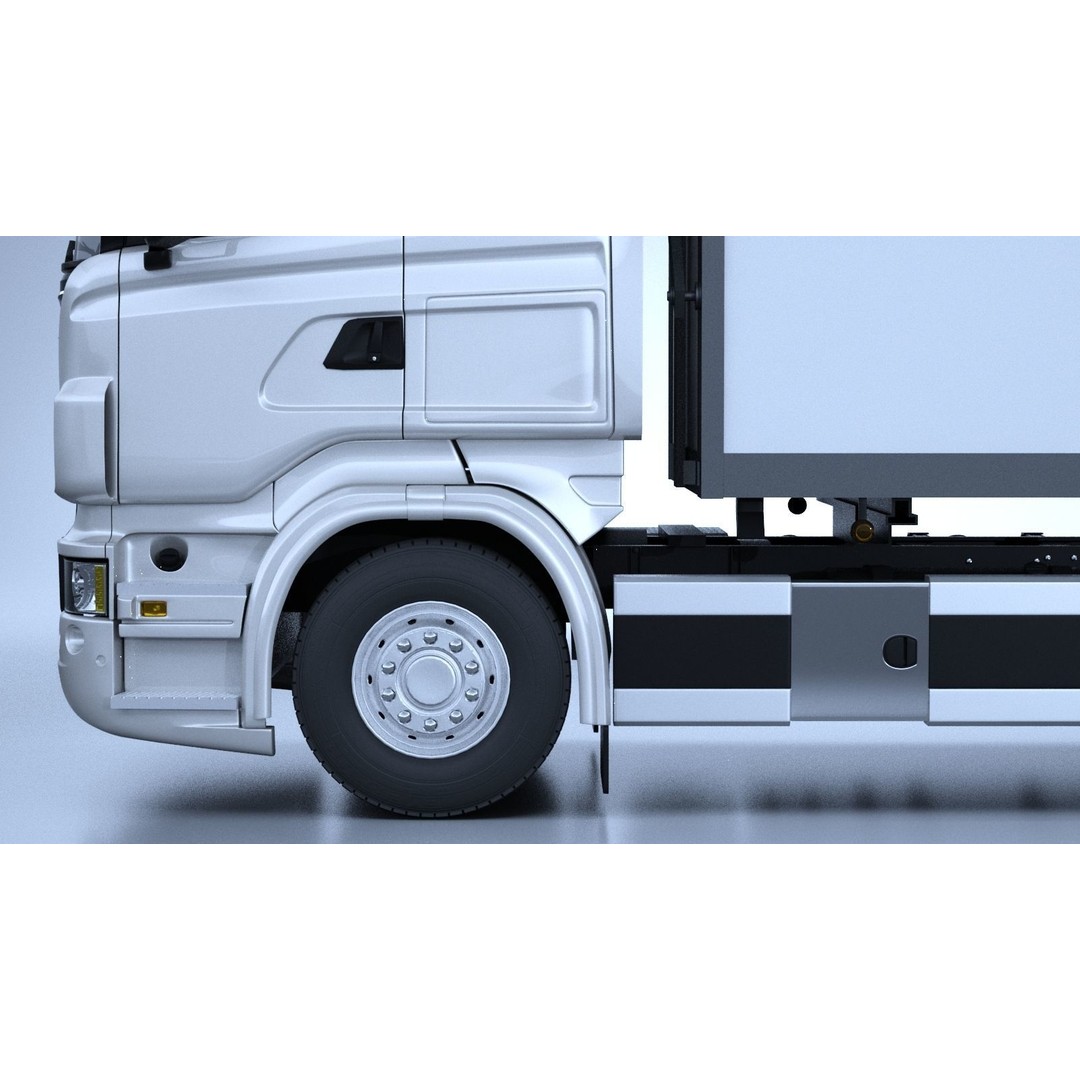 Generic Swedish Truck 3D Model – Detailed Vehicle Asset, FBX & OBJ - View 17