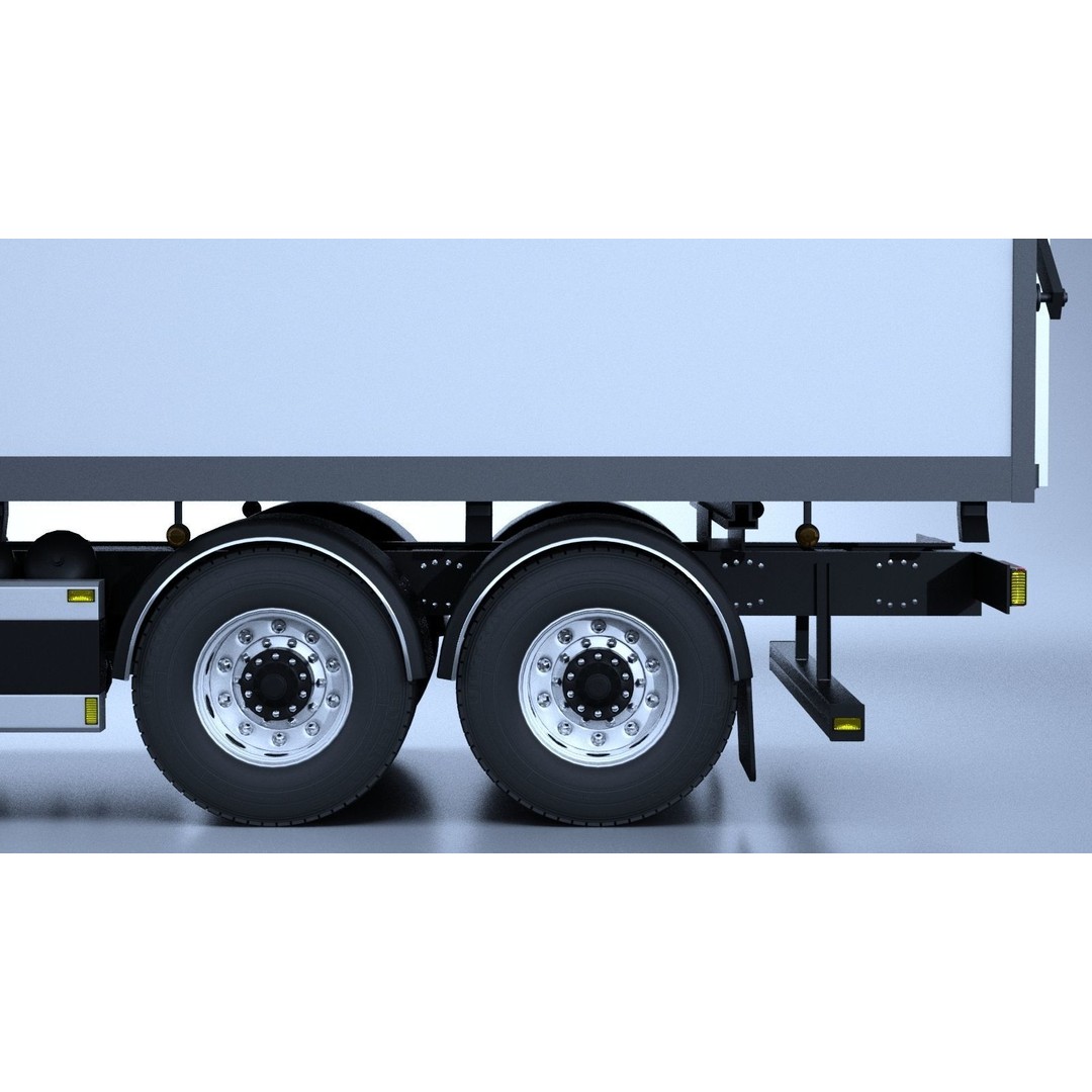 Generic Swedish Truck 3D Model – Detailed Vehicle Asset, FBX & OBJ - View 18