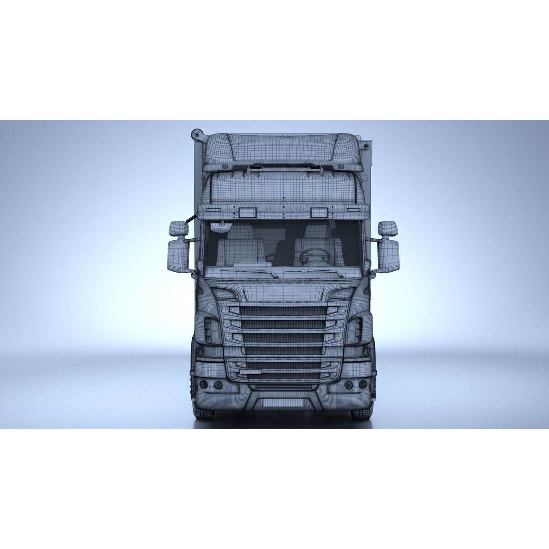 Generic Swedish Truck 3D Model – Detailed Vehicle Asset, FBX & OBJ - View 23
