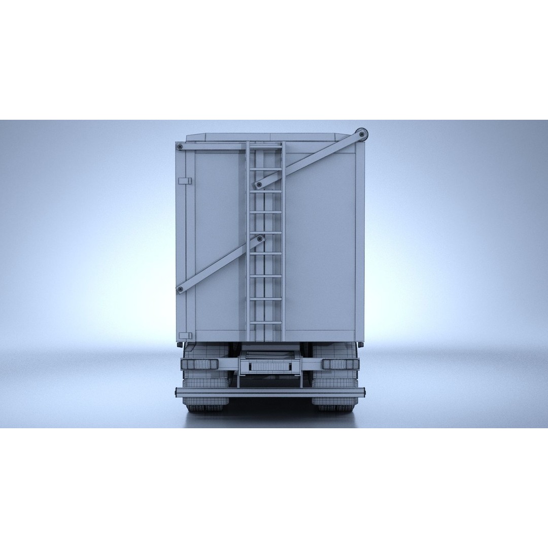 Generic Swedish Truck 3D Model – Detailed Vehicle Asset, FBX & OBJ - View 24