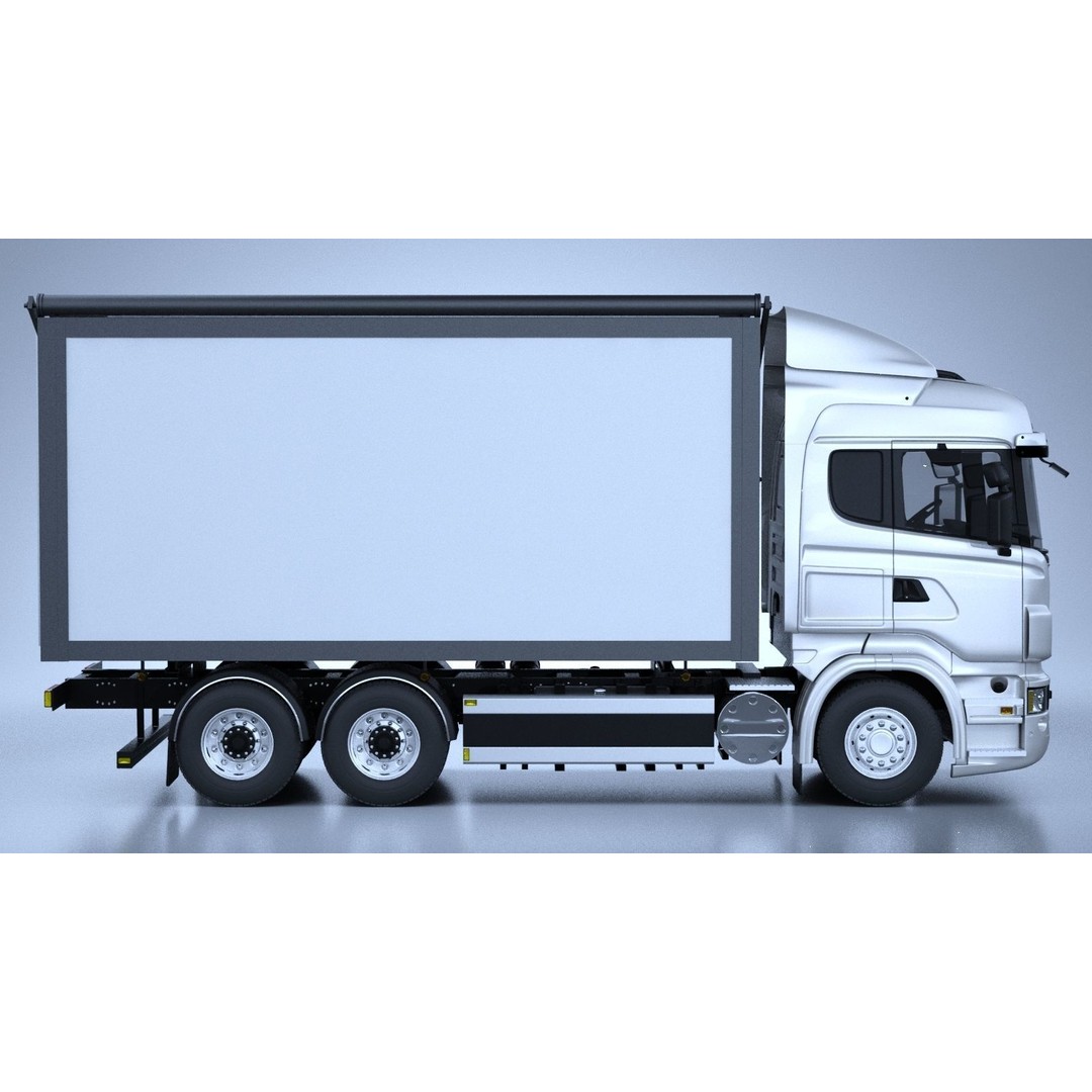 Generic Swedish Truck 3D Model – Detailed Vehicle Asset, FBX & OBJ - View 5
