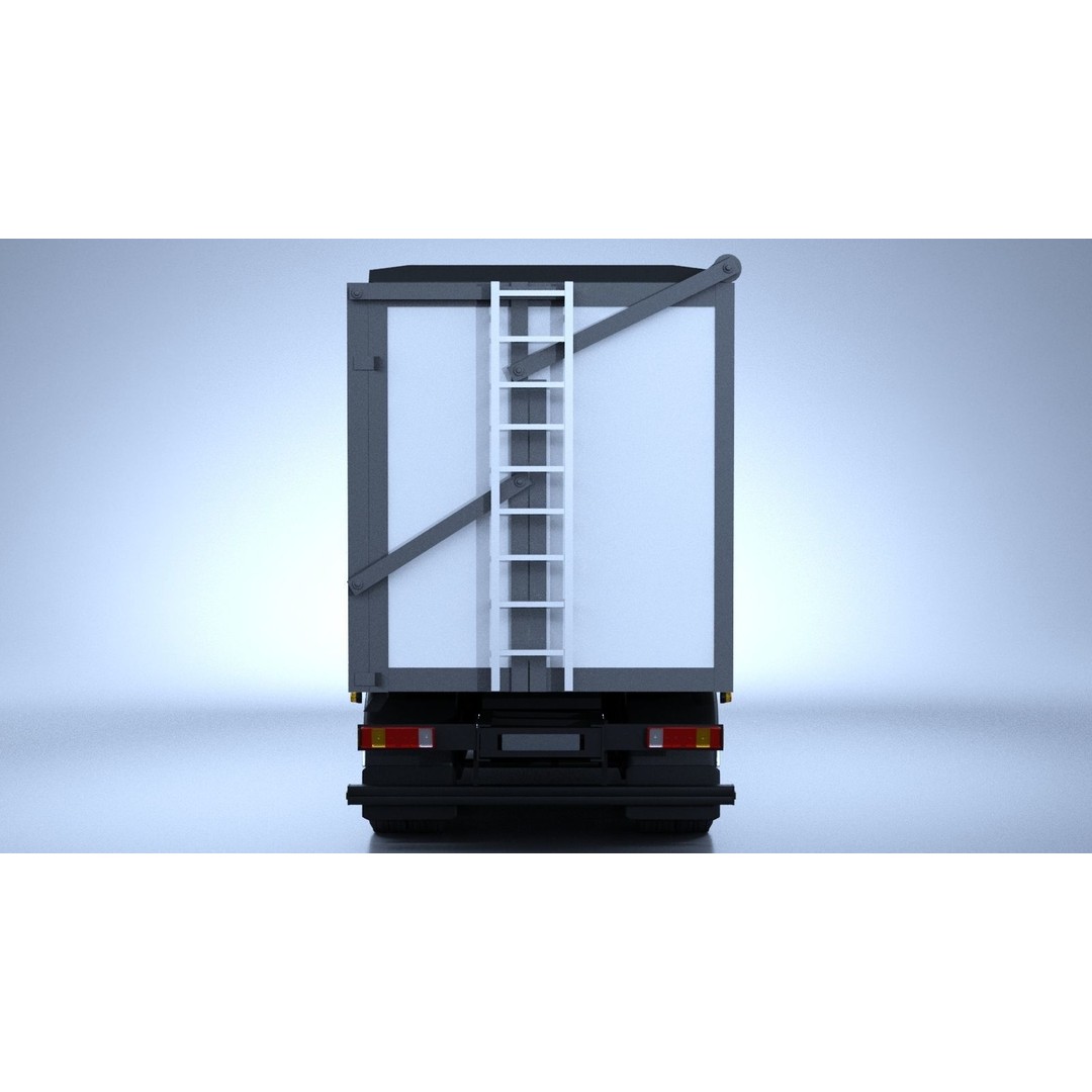 Generic Swedish Truck 3D Model – Detailed Vehicle Asset, FBX & OBJ - View 7