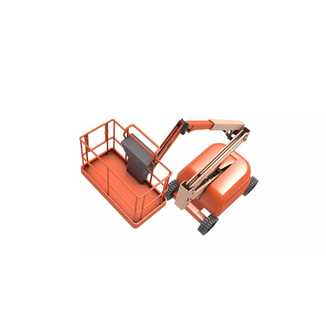 Boom Lift 3D Model – High-Quality Polygon Mesh for Games, FBX, OBJ - View 3