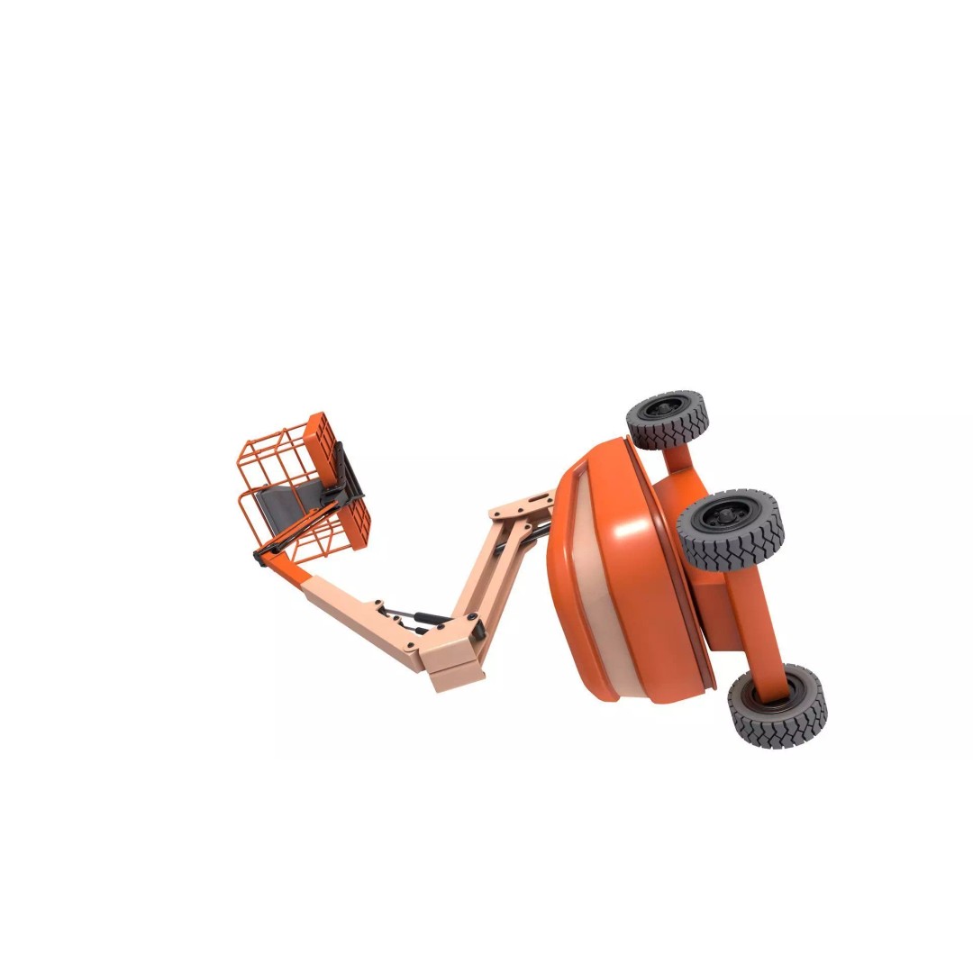Boom Lift 3D Model – High-Quality Polygon Mesh for Games, FBX, OBJ - View 7