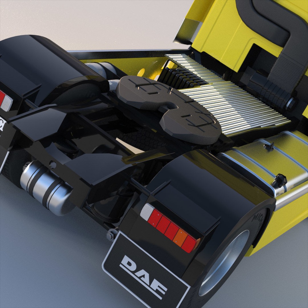DAF CF85 Super Cab 3D Model – High Poly Truck Asset, FBX - View 9