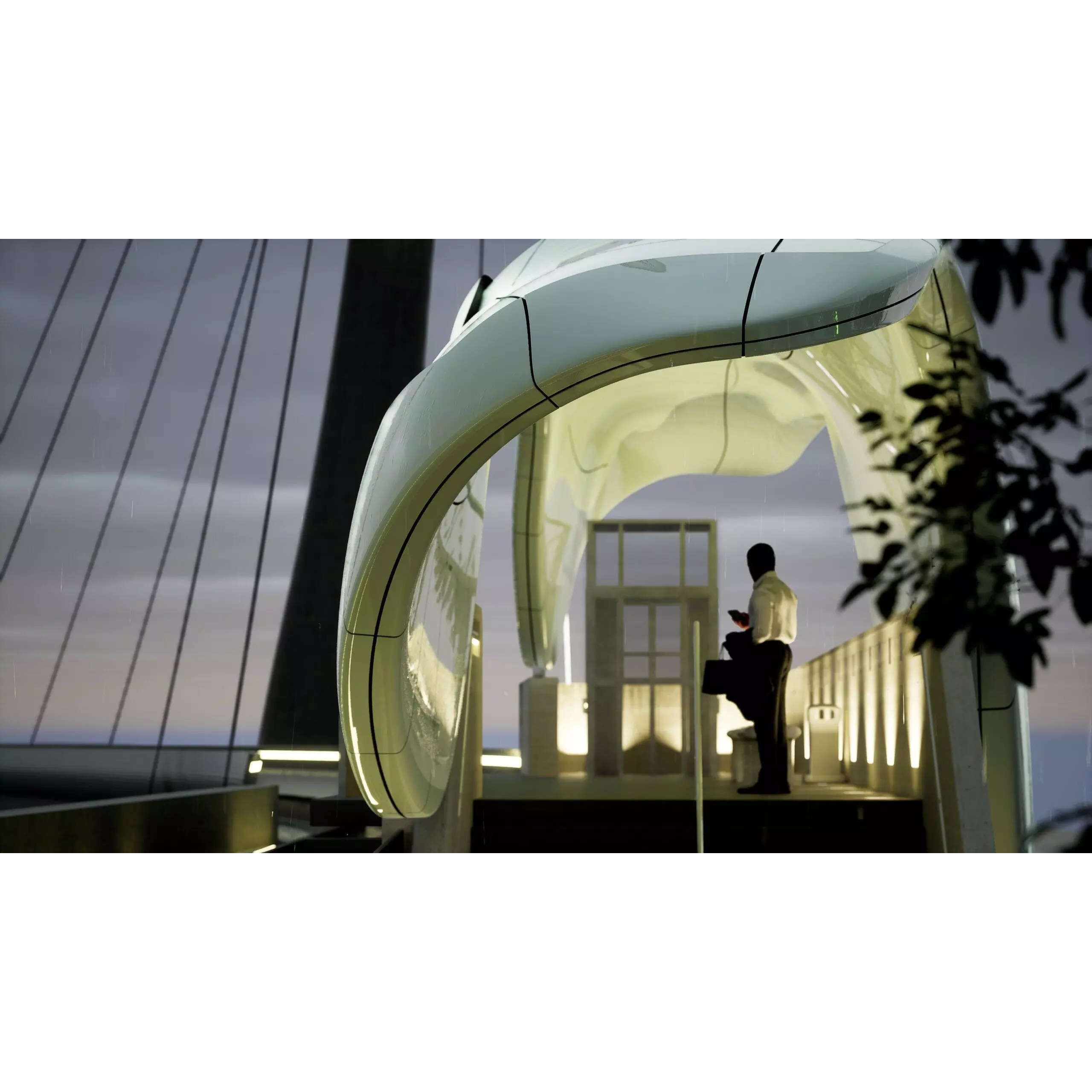 Nordpark Station - Detailed Architectural 3D Model