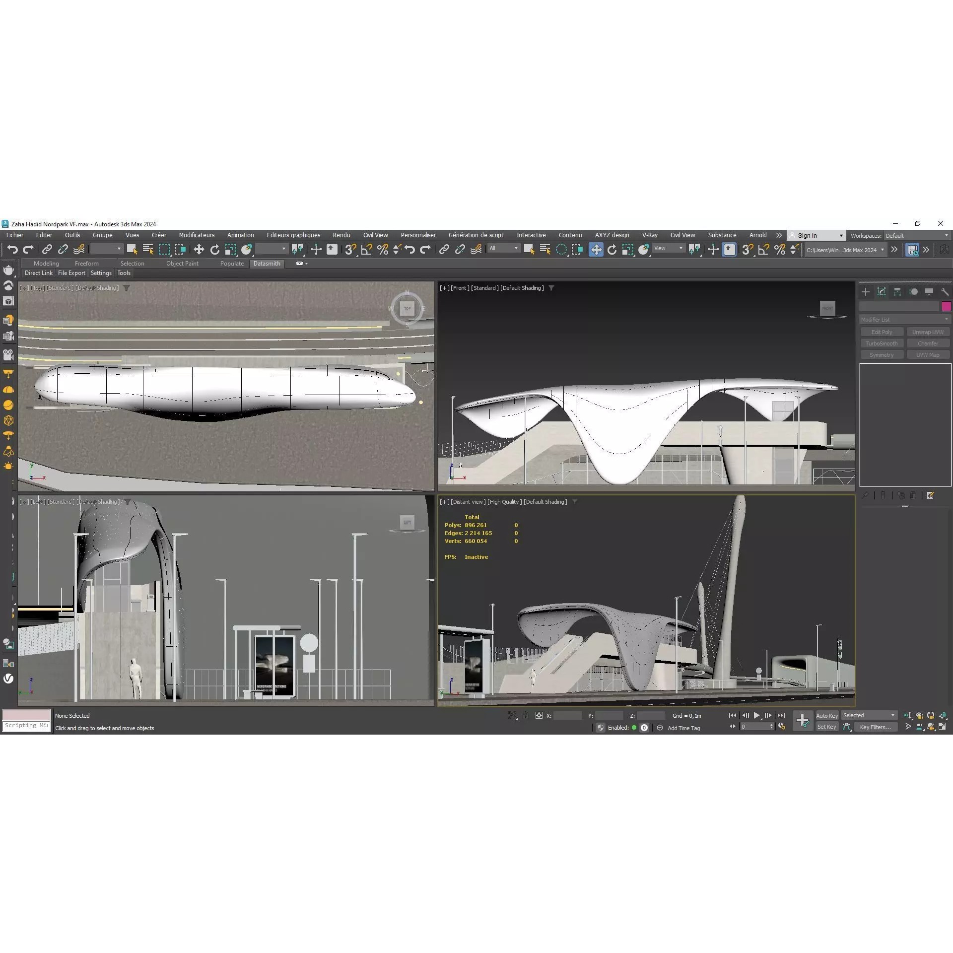 Nordpark Station - Detailed Architectural 3D Model - View 16