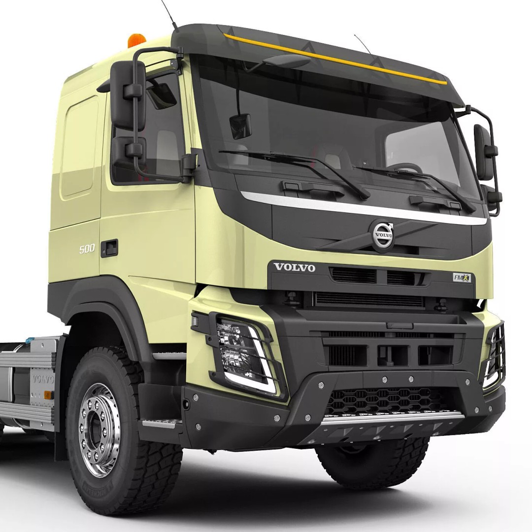 Volvo FMX 2014 3D Model – High Poly Truck with Multilift System, FBX/OBJ - View 11