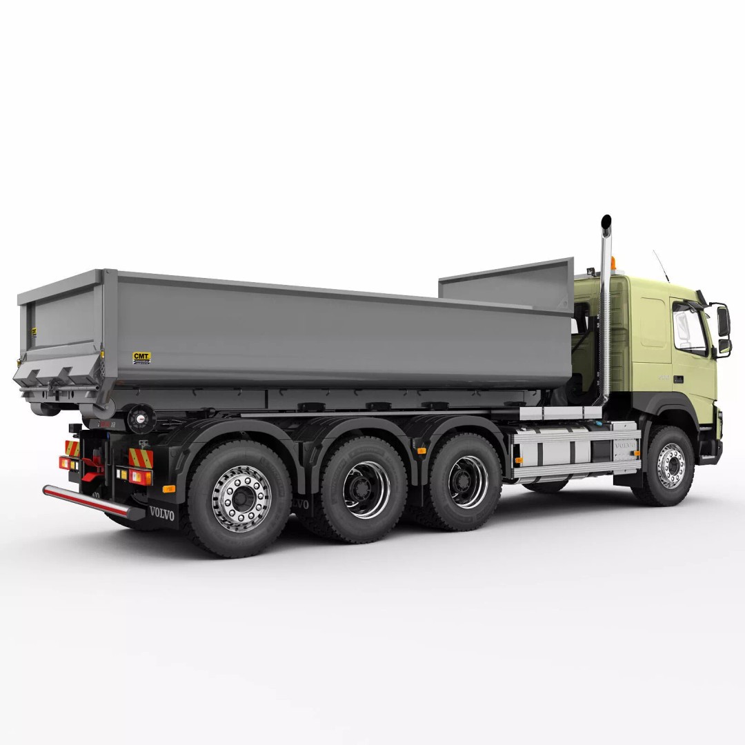 Volvo FMX 2014 3D Model – High Poly Truck with Multilift System, FBX/OBJ - View 16