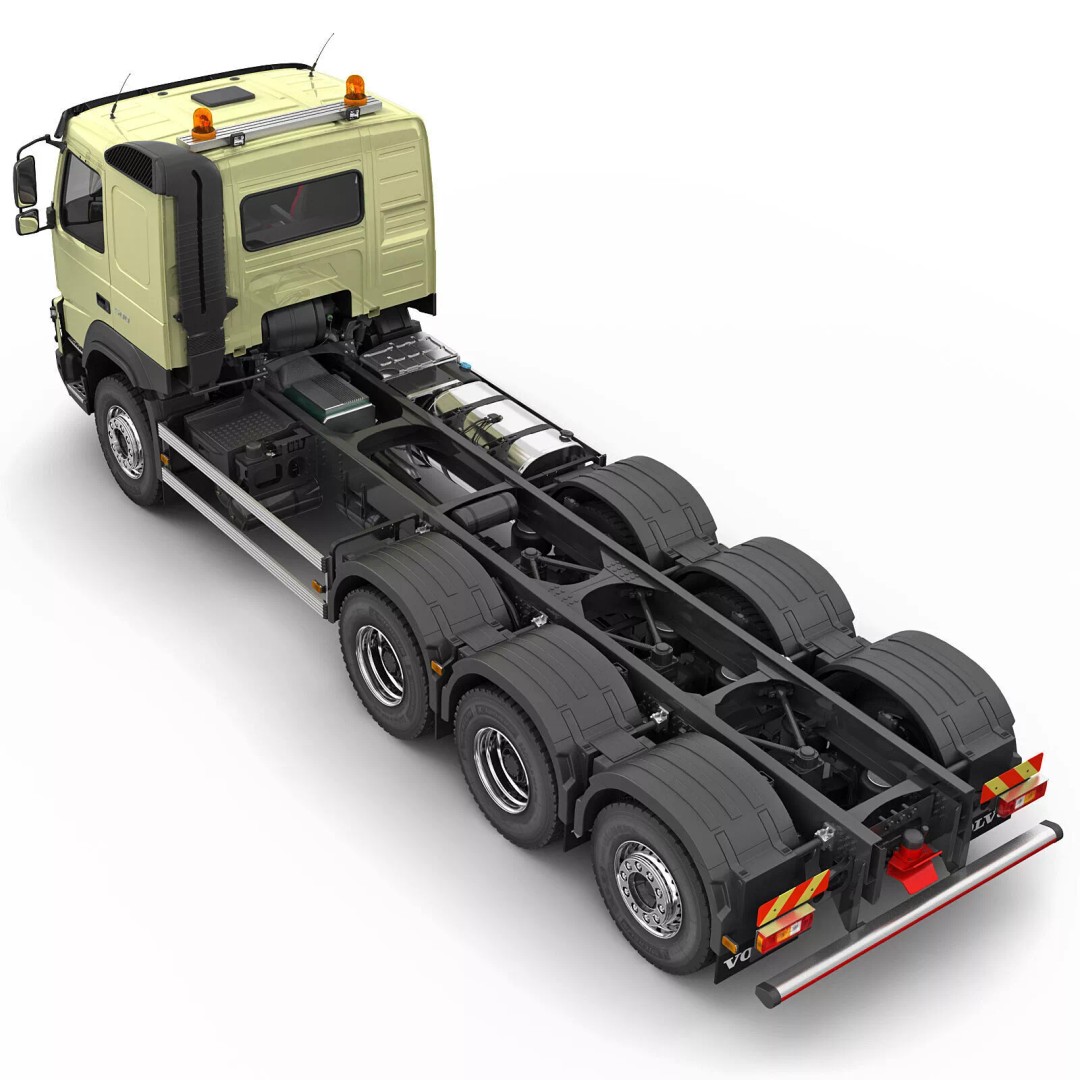 Volvo FMX 2014 3D Model – High Poly Truck with Multilift System, FBX/OBJ - View 19