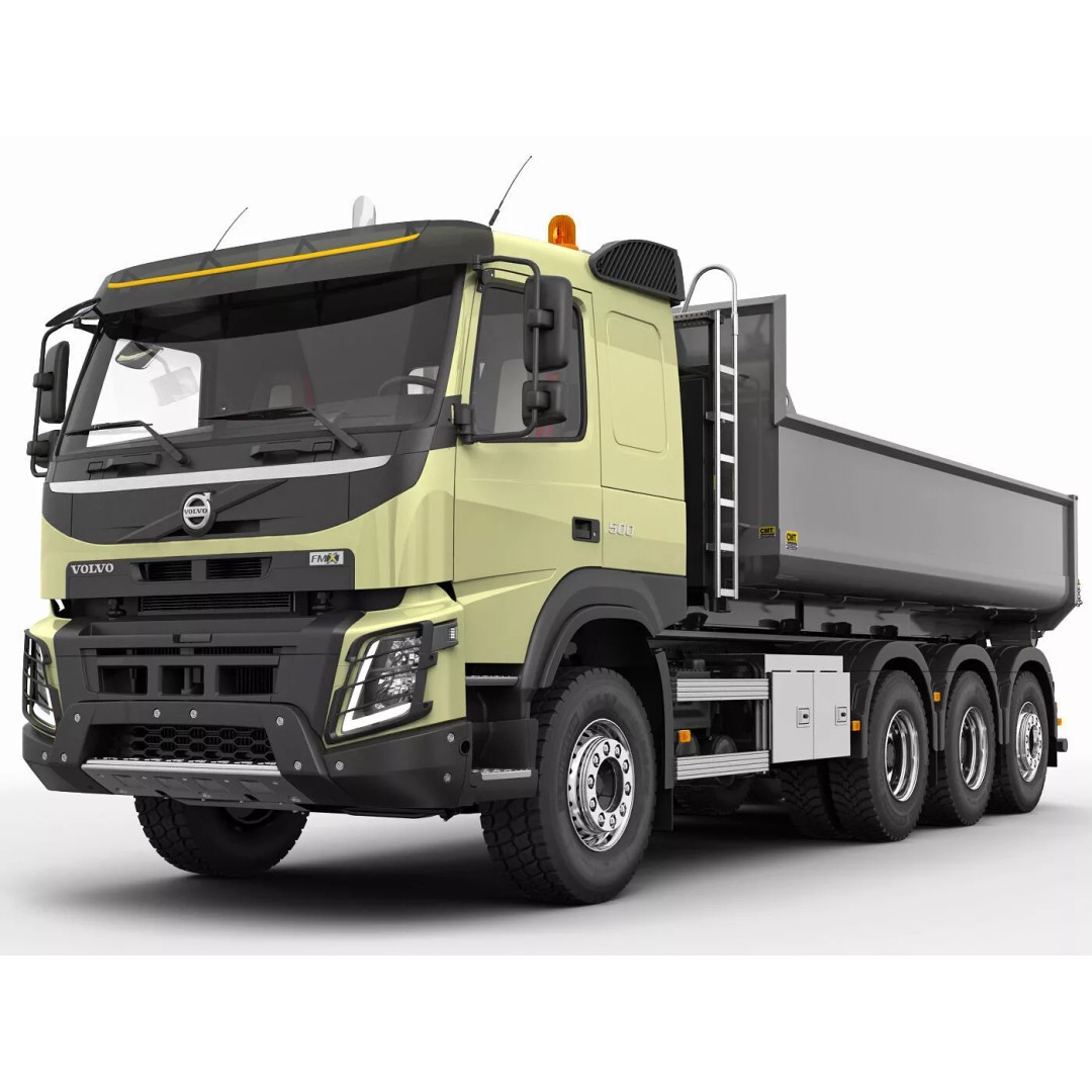 Volvo FMX 2014 3D Model – High Poly Truck with Multilift System, FBX/OBJ - View 2