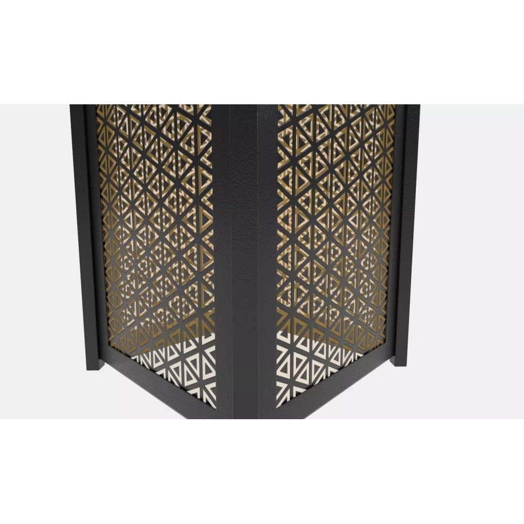 Contemporary Ceiling Pendant 3D Model – Modern Geometric Lamp, FBX, OBJ - View 11