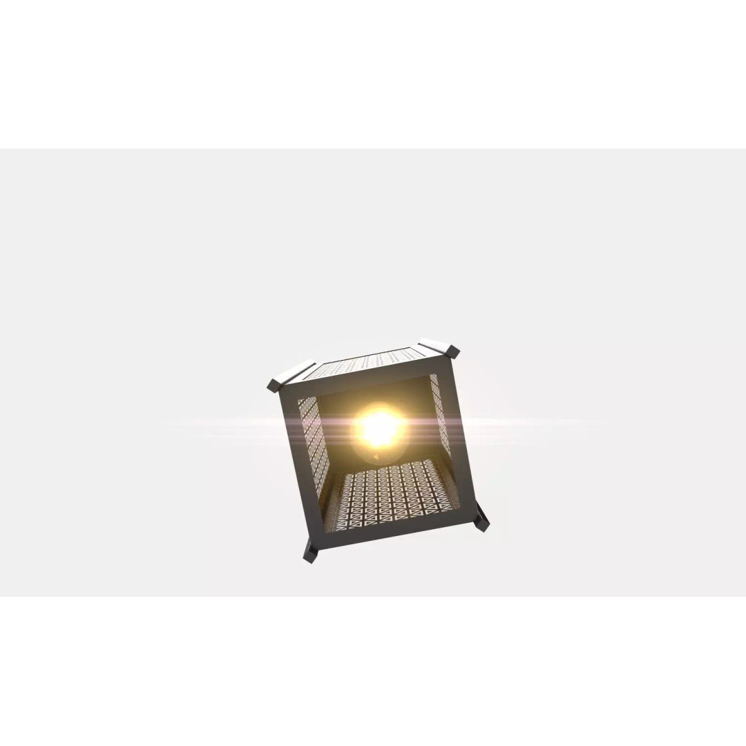 Contemporary Ceiling Pendant 3D Model – Modern Geometric Lamp, FBX, OBJ - View 13