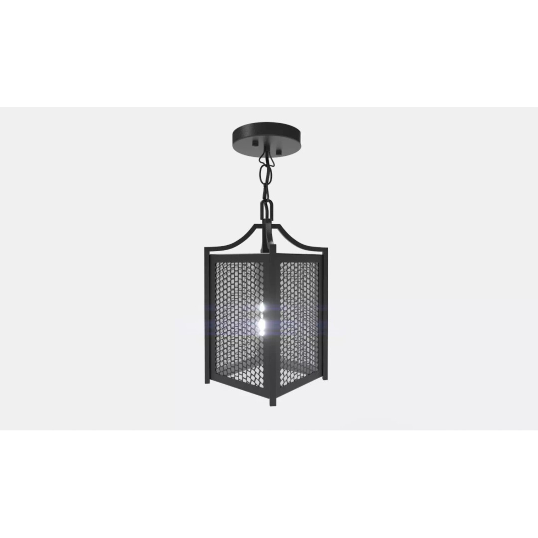 Contemporary Ceiling Pendant 3D Model – Modern Geometric Lamp, FBX, OBJ - View 15