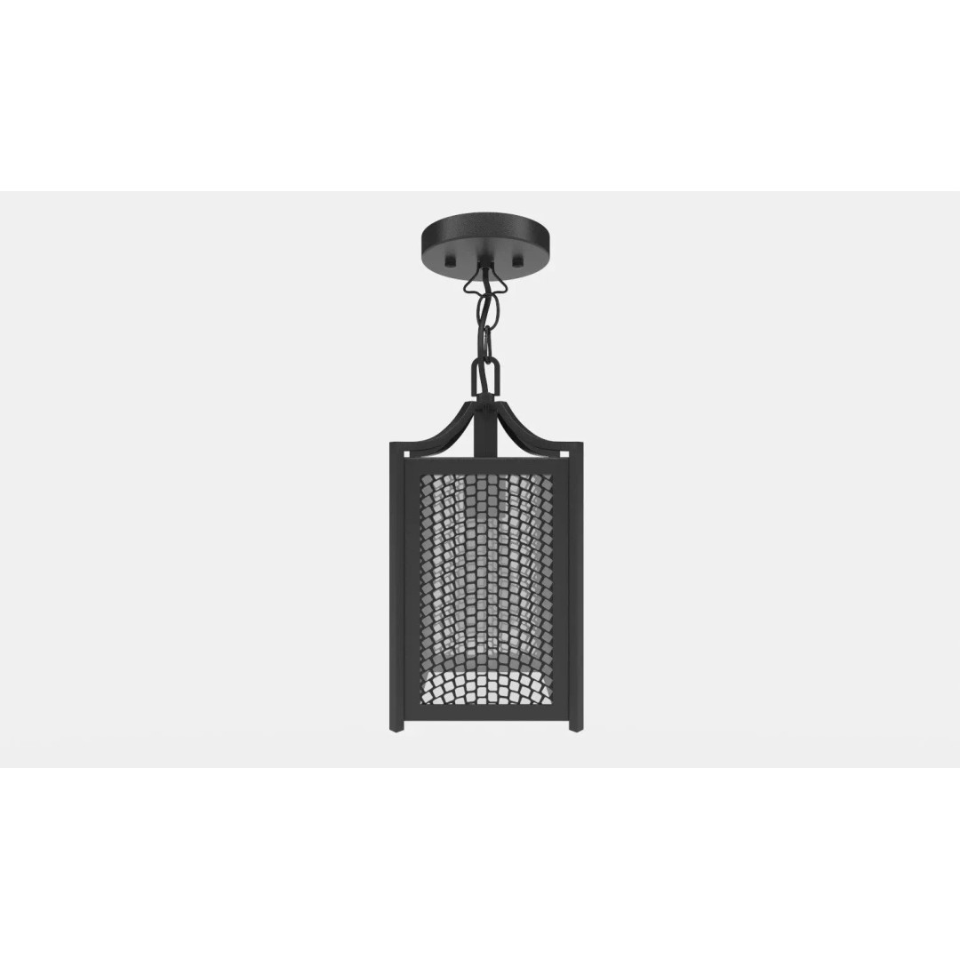 Contemporary Ceiling Pendant 3D Model – Modern Geometric Lamp, FBX, OBJ - View 2