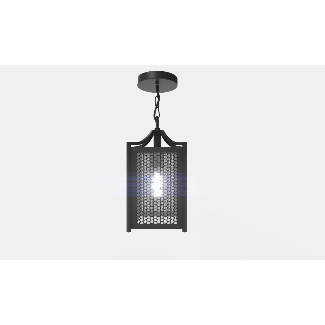 Contemporary Ceiling Pendant 3D Model – Modern Geometric Lamp, FBX, OBJ - View 7