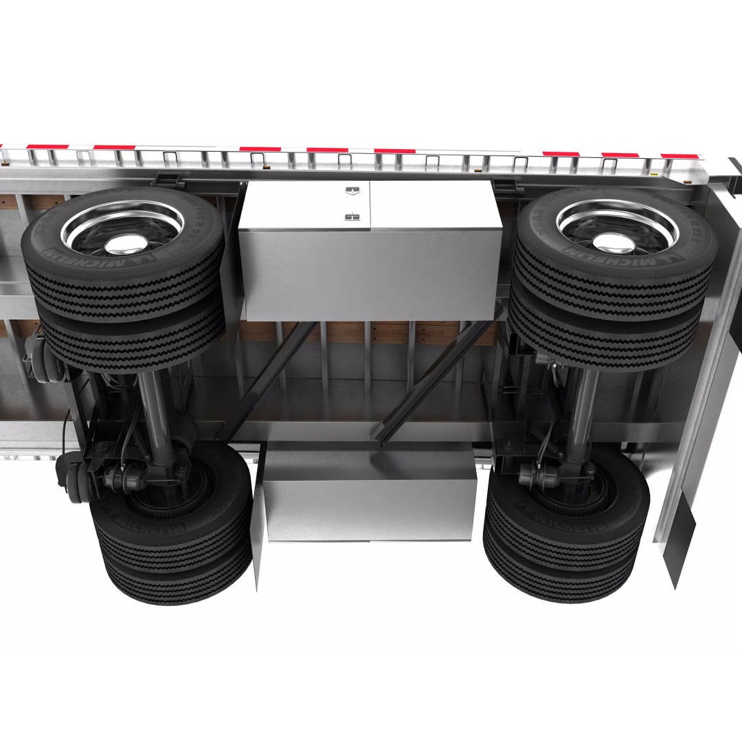 Kenworth T660 Flatbed 3D Model – High Poly Truck with Trailer, FBX, OBJ - View 24