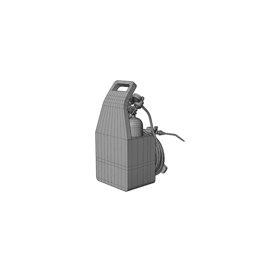Oxyacetylene 3D Model – High Quality Industrial Tool, FBX, OBJ