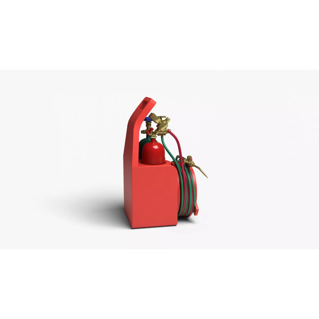 Oxyacetylene 3D Model – High Quality Industrial Tool, FBX, OBJ - View 13