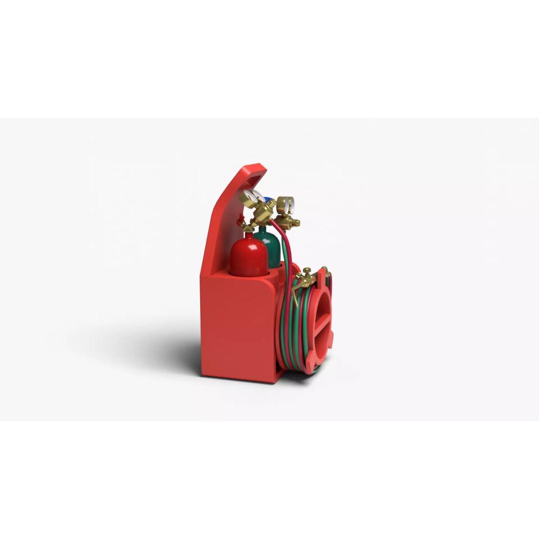 Oxyacetylene 3D Model – High Quality Industrial Tool, FBX, OBJ - View 14