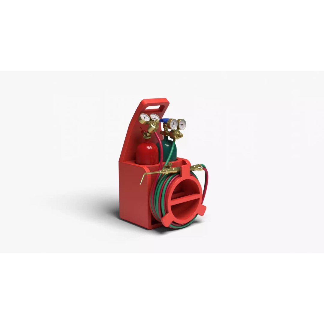 Oxyacetylene 3D Model – High Quality Industrial Tool, FBX, OBJ - View 15