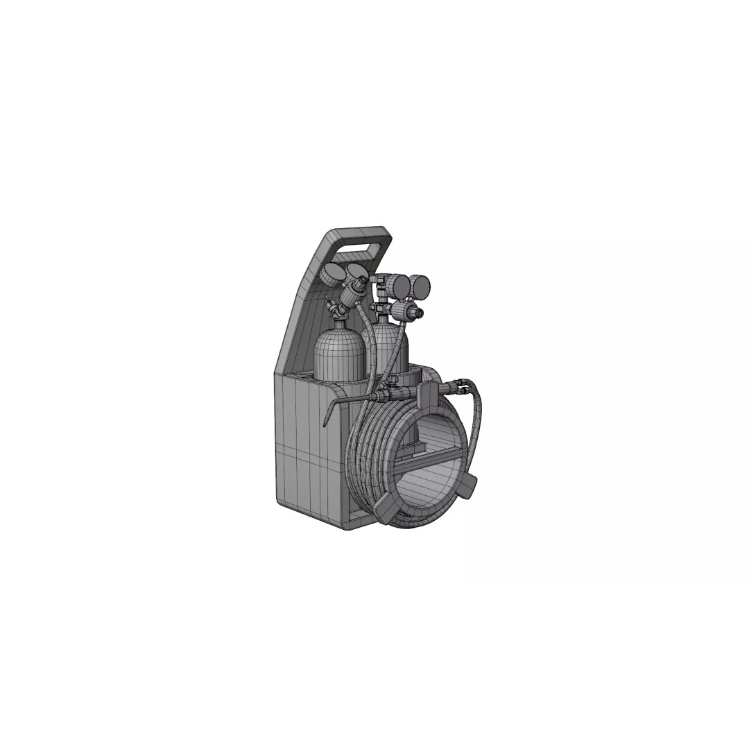 Oxyacetylene 3D Model – High Quality Industrial Tool, FBX, OBJ - View 16