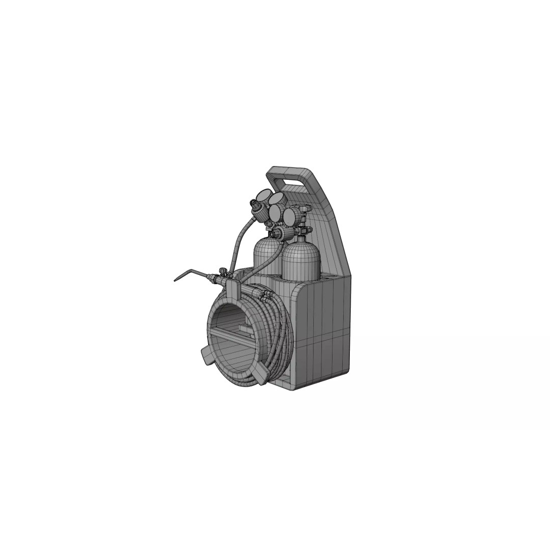 Oxyacetylene 3D Model – High Quality Industrial Tool, FBX, OBJ - View 17