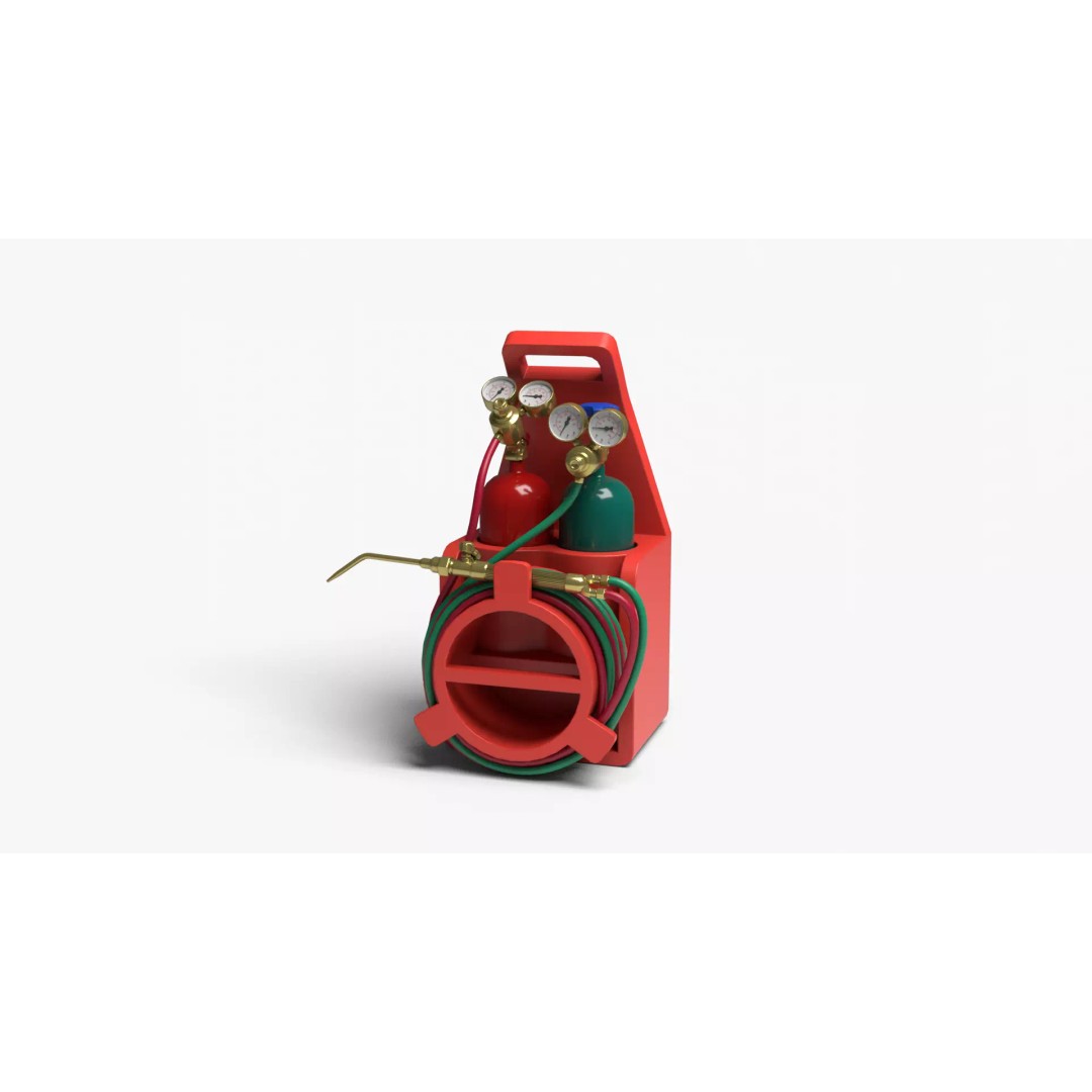 Oxyacetylene 3D Model – High Quality Industrial Tool, FBX, OBJ - View 5