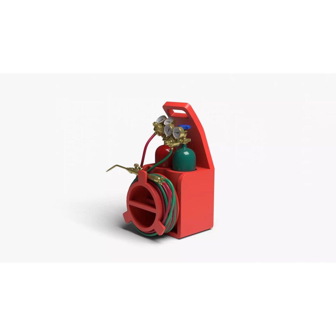 Oxyacetylene 3D Model – High Quality Industrial Tool, FBX, OBJ - View 6