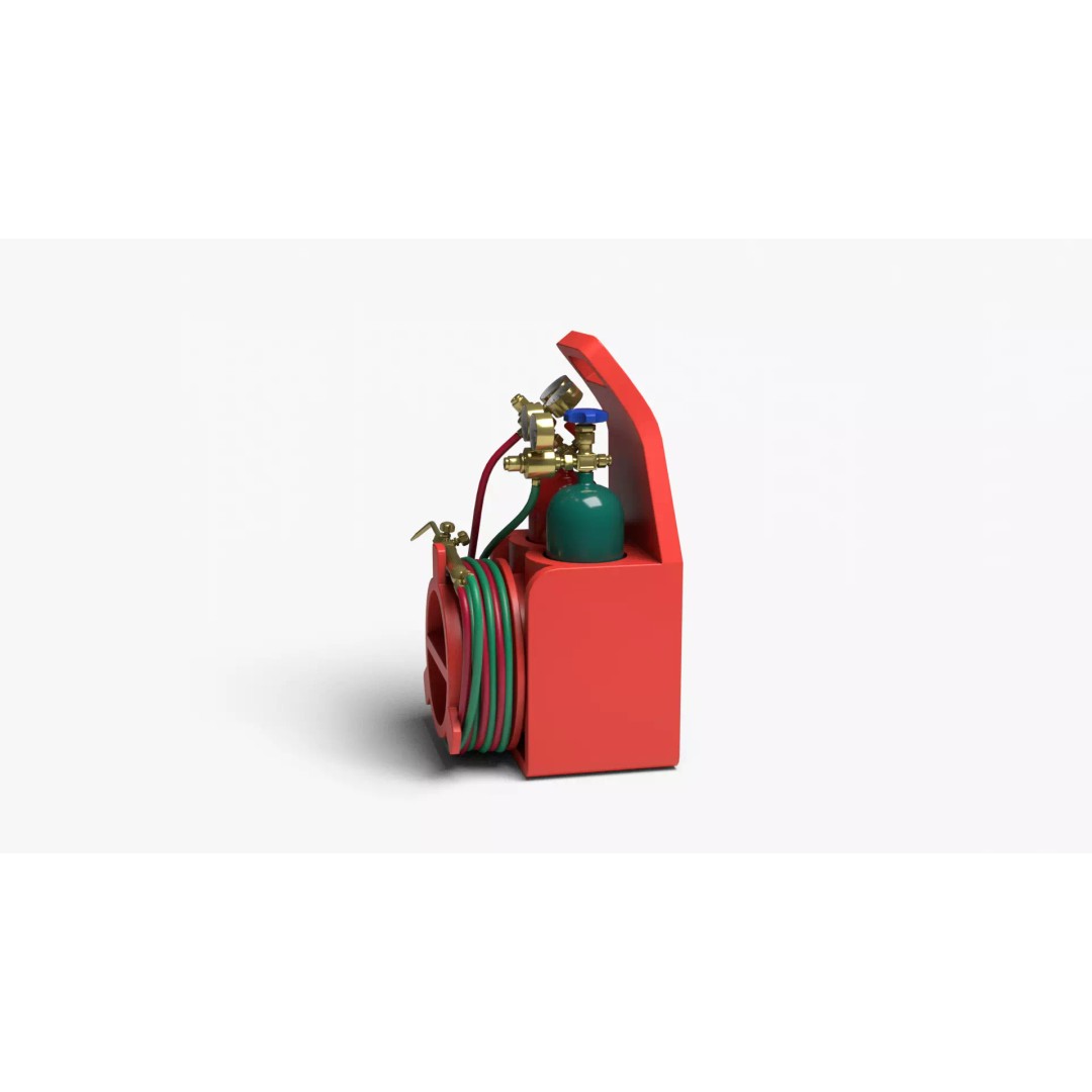 Oxyacetylene 3D Model – High Quality Industrial Tool, FBX, OBJ - View 7