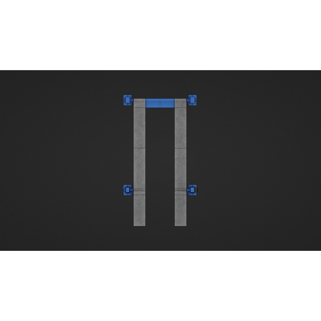 Car Lift 3D Model – Low Poly Industrial Asset, FBX, OBJ, PBR