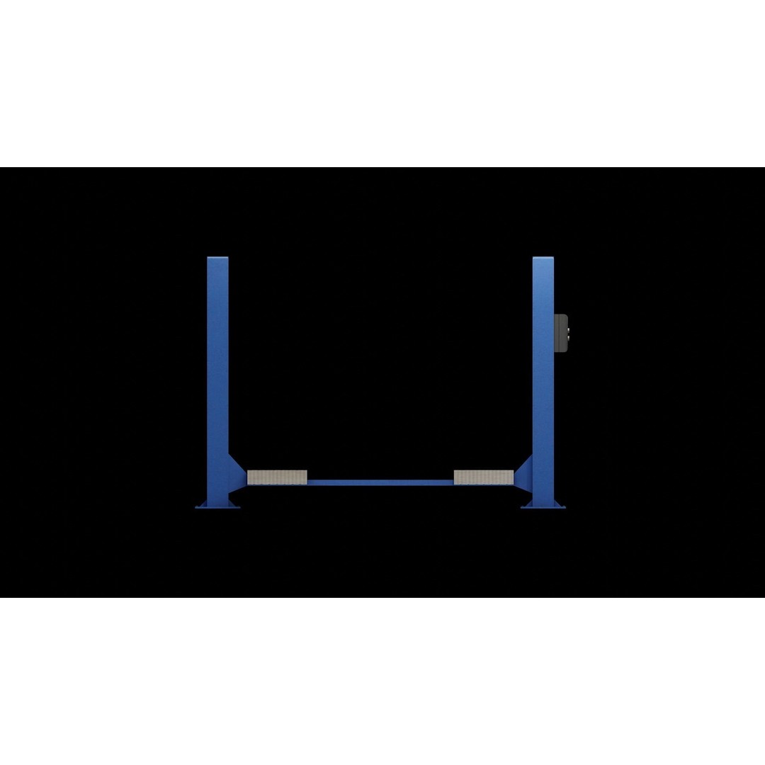 Car Lift 3D Model – Low Poly Industrial Asset, FBX, OBJ, PBR - View 7
