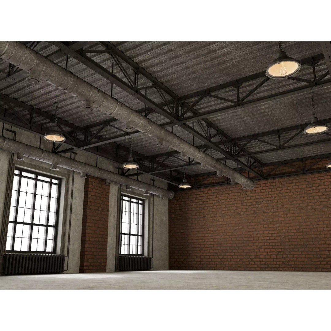 Industrial Loft Interior 3D Model – High Poly Scene, FBX, Blender, Cinema4D - View 11
