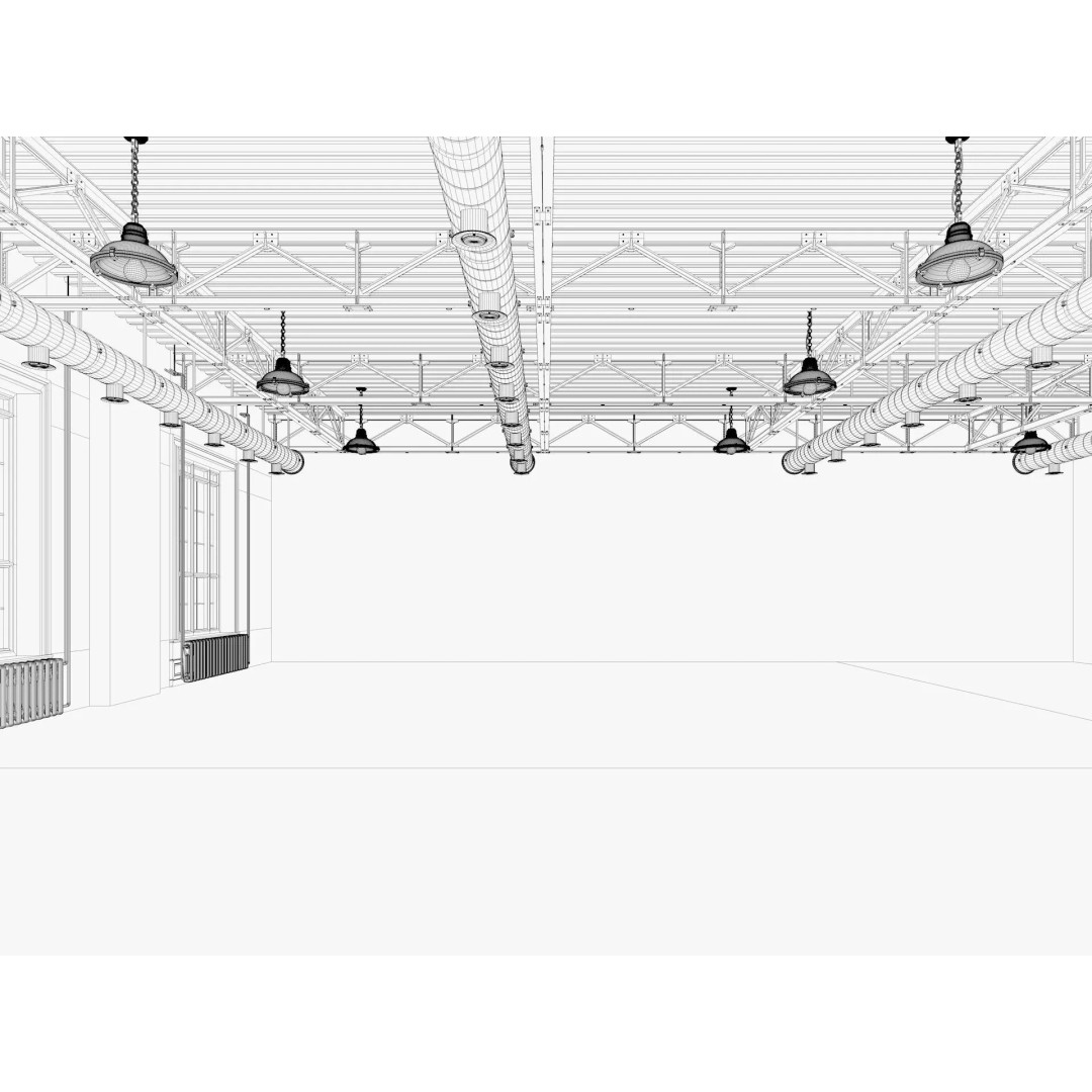 Industrial Loft Interior 3D Model – High Poly Scene, FBX, Blender, Cinema4D - View 13