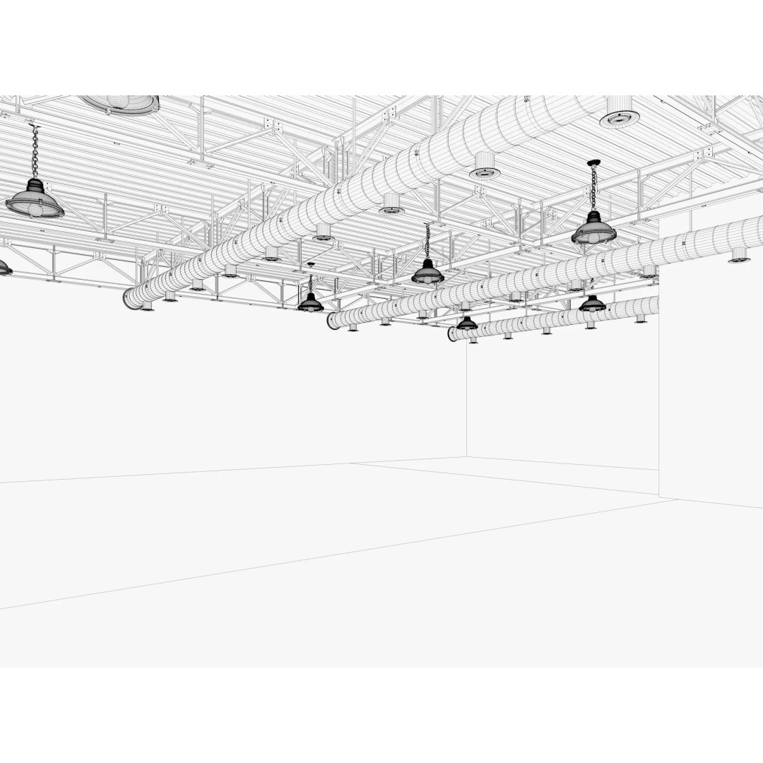Industrial Loft Interior 3D Model – High Poly Scene, FBX, Blender, Cinema4D - View 15