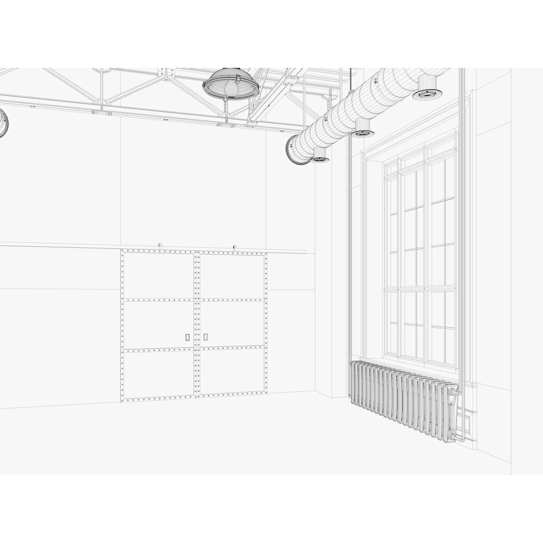 Industrial Loft Interior 3D Model – High Poly Scene, FBX, Blender, Cinema4D - View 18