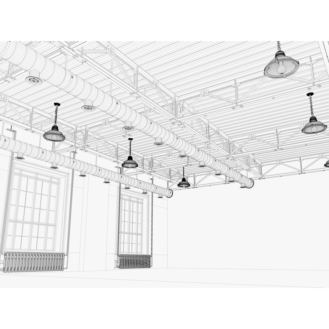 Industrial Loft Interior 3D Model – High Poly Scene, FBX, Blender, Cinema4D - View 22