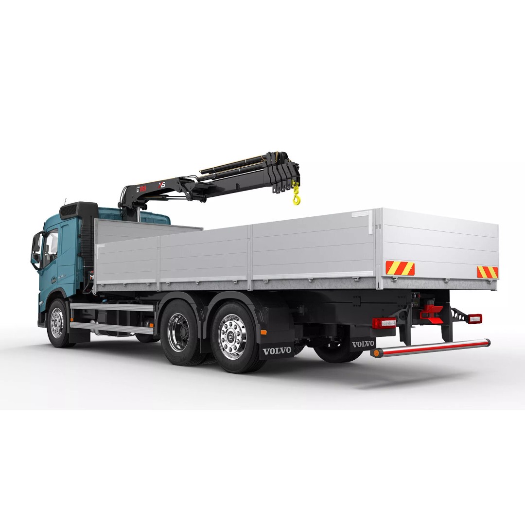 Volvo FM 2020 Crane 3D Model – High Poly Game Asset, FBX, OBJ - View 3