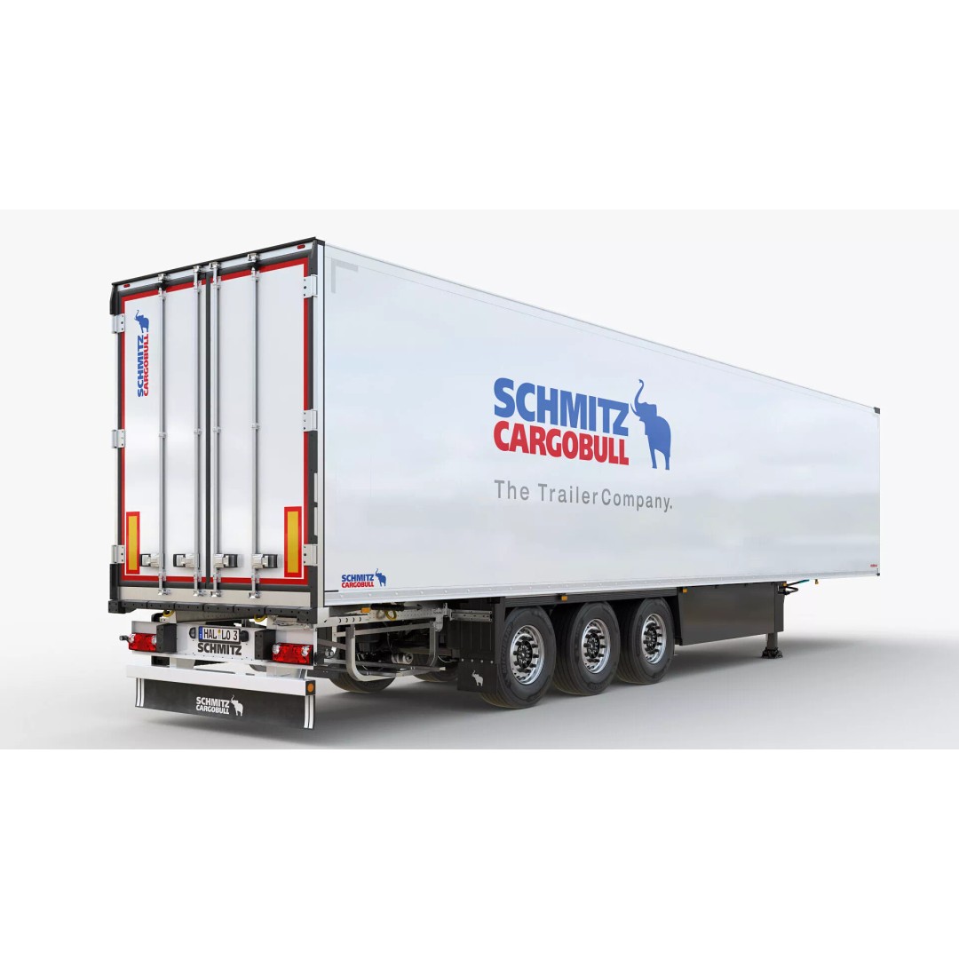 Semi Trailer Refrigerator 3D Model – Realistic Vehicle Asset, FBX, PBR - View 3