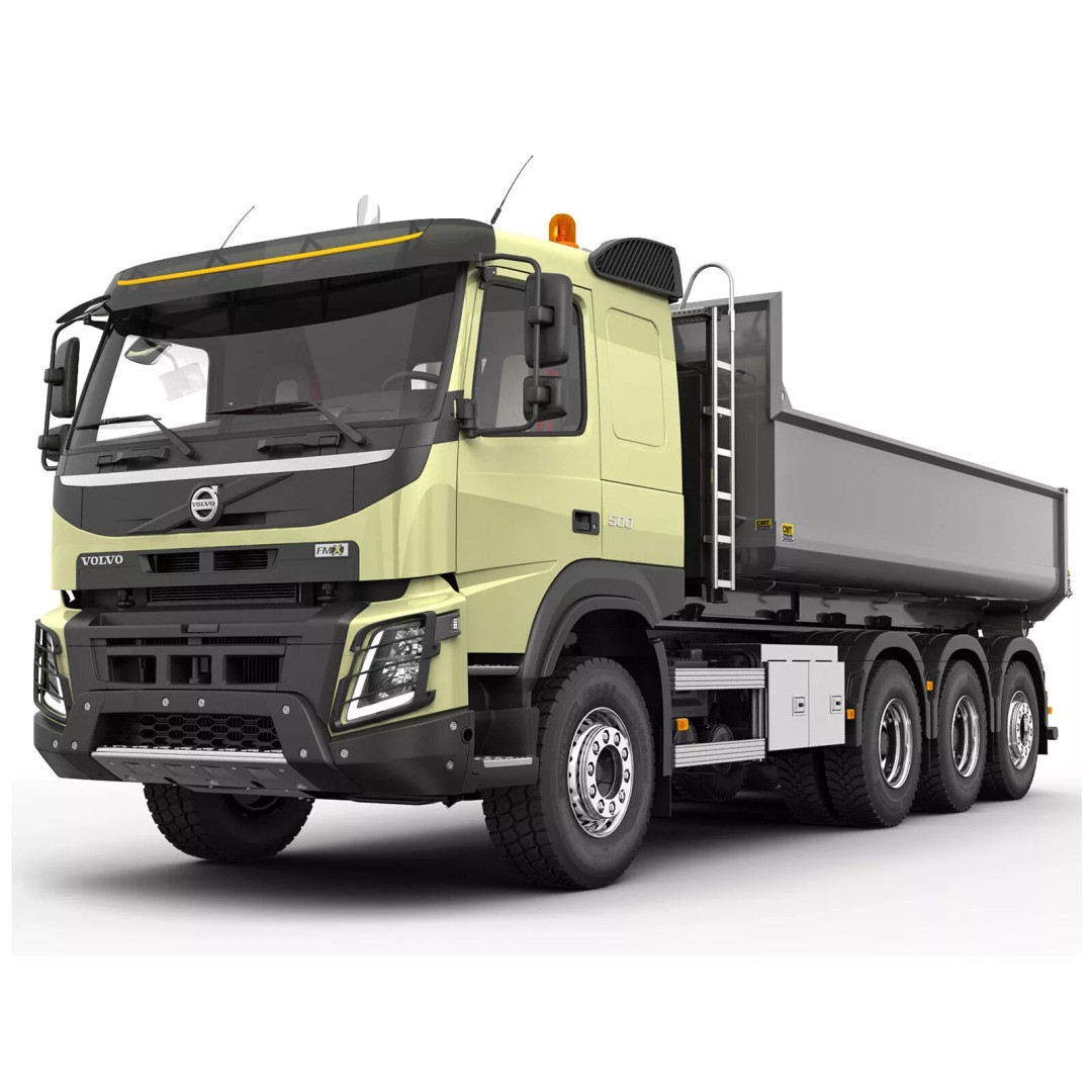 Volvo FMX MULTILIFT 3D Model – Rigged Truck with Animated Platform - View 2