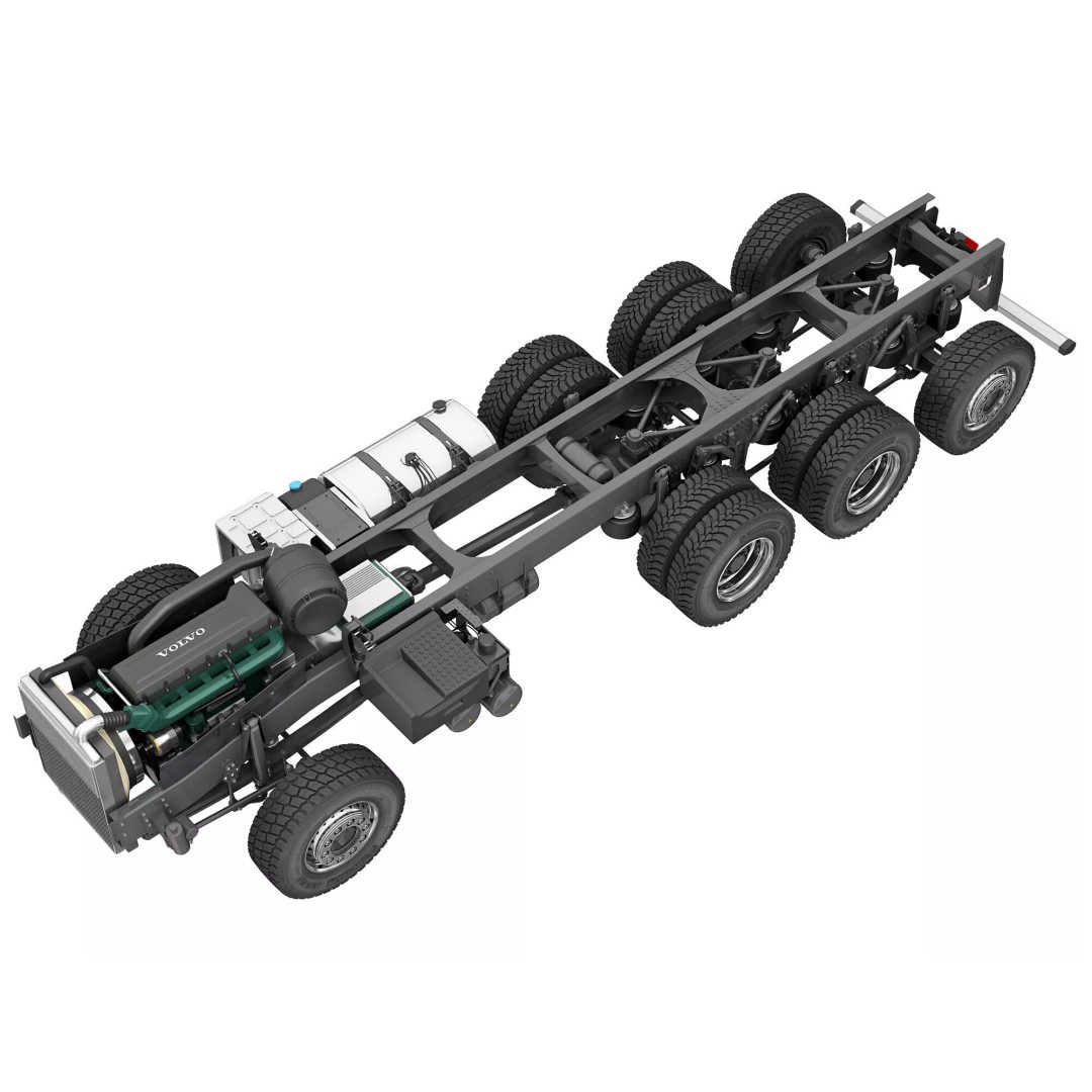 Volvo FMX MULTILIFT 3D Model – Rigged Truck with Animated Platform - View 34