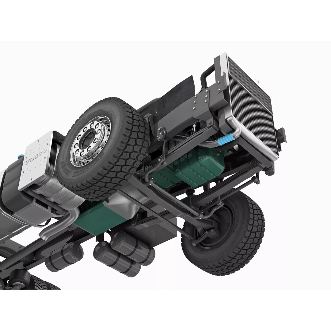 Volvo FMX MULTILIFT 3D Model – Rigged Truck with Animated Platform - View 40